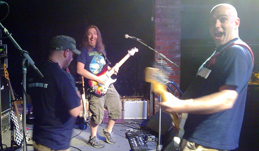 Soundcheck is always such a happy time! Idiots in soundcheck