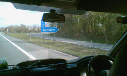 Ausfahrt Ausfahrt